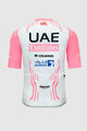 PISSEI Kurzarm Fahrradtrikot - UAE TEAM EMIRATES REPLICA GIRO D'ITALIA 2024 - Weiß/Rosa