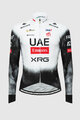 PISSEI Langarm Fahrradtrikot für den Winter - UAE TEAM EMIRATES - XRG 2025 REPLICA - Weiß/Schwarz