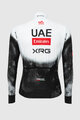 PISSEI Langarm Fahrradtrikot für den Winter - UAE TEAM EMIRATES - XRG 2025 REPLICA - Weiß/Schwarz