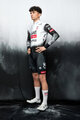 PISSEI Langarm Fahrradtrikot für den Winter - UAE TEAM EMIRATES - XRG 2025 REPLICA - Weiß/Schwarz