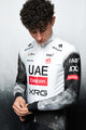 PISSEI Langarm Fahrradtrikot für den Winter - UAE TEAM EMIRATES - XRG 2025 REPLICA - Weiß/Schwarz