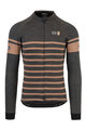 AGU Langarm Fahrradtrikot für den Winter - SIX6 MERINO WINTER - Schwarz/Braun