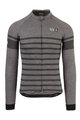AGU Langarm Fahrradtrikot für den Winter - SIX6 MERINO WINTER - Grau/Schwarz