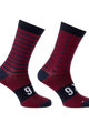 AGU Klassische Fahrradsocken - SIX6 MERINO - Blau/bordeaux