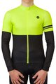 AGU Langarm Fahrradtrikot für den Winter - DUO WINTER - Schwarz/Gelb