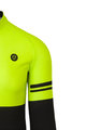 AGU Langarm Fahrradtrikot für den Winter - DUO WINTER - Schwarz/Gelb