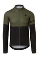 AGU Langarm Fahrradtrikot für den Winter - DUO WINTER - Schwarz/Grün