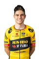 AGU Kurzarm Fahrradtrikot - JUMBO-VISMA 2023 WOUT VAN AERT - Schwarz/Gelb