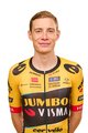 AGU Kurzarm Fahrradtrikot - JUMBO-VISMA 2023 JONAS VINGEGAARD - Schwarz/Gelb