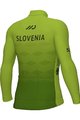 ALÉ Langarm Fahrradtrikot für den Winter - SLOVENIA NATIONAL 23 - Grün