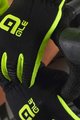 ALÉ Langfinger-Fahrradhandschuhe - WINTER - Gelb/Schwarz