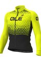 ALÉ Langarm Fahrradtrikot für den Winter - SUMMIT WINTER - Schwarz/Gelb