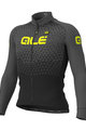 ALÉ Langarm Fahrradtrikot für den Winter - SUMMIT WINTER - Schwarz/Grau