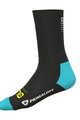 ALÉ Klassische Fahrradsocken - THERMO PRIMALOFT H18 - Schwarz/Türkis