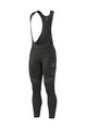 ALÉ Lange Fahrradhose mit Trägern - BULLET WR WINTER - Schwarz/Weiß