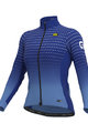 ALÉ Langarm Fahrradtrikot für den Winter - BULLET LADY WINTER - Blau