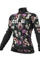 ALÉ Langarm Fahrradtrikot für den Winter - FIORI LADY WINTER - Schwarz