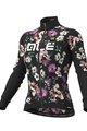 ALÉ Langarm Fahrradtrikot für den Winter - FIORI LADY WINTER - Schwarz