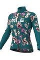 ALÉ Langarm Fahrradtrikot für den Winter - FIORI LADY WINTER - Grün