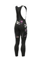 ALÉ Lange Fahrradhose mit Trägern - FIORI LADY WINTER - Schwarz