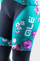 ALÉ Lange Fahrradhose mit Trägern - FIORI LADY WINTER - Grün/Schwarz