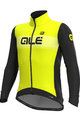 ALÉ Fahrrad-Thermojacke - LOGO DWR STRETCH - Schwarz/Gelb
