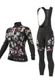 ALÉ Radtrikot und Hose für den Winter - FIORI LADY WINTER - Schwarz