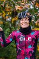 ALÉ Langarm Fahrradtrikot für den Winter - AMAZZONIA LADY WNT - Schwarz/Rosa