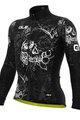 ALÉ Radtrikot und Hose für den Winter - SKULL WINTER - Schwarz