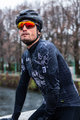 ALÉ Langarm Fahrradtrikot für den Winter - SKULL WINTER - Schwarz/Weiß