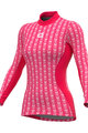 ALÉ Langarm Fahrrad-Shirt - INTIMO CUBES LADY - Rosa