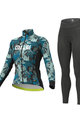 ALÉ Radtrikot und Hose für den Winter - AMAZZONIA LADY WNT - Schwarz/Grün