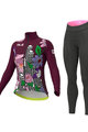 ALÉ Radtrikot und Hose für den Winter - PR-R CITY LADY WNT - Schwarz/Lila