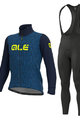 ALÉ Fahrradjacke und Hose für den Winter - SOLID CROSS WINTER - Schwarz/Blau