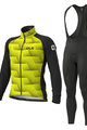 ALÉ Fahrradjacke und Hose für den Winter - SOLID SHARP WINTER - Schwarz/Gelb