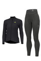 ALÉ Radtrikot und Hose für den Winter - WARM RACE+ESSENTIAL - Schwarz