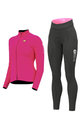 ALÉ Radtrikot und Hose für den Winter - WARM RACE+ESSENTIAL - Rosa/Schwarz