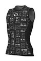 ALÉ Fahrrad-Muskelshirt - VELA ACTIVE - Weiß/Schwarz