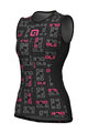 ALÉ Fahrrad-Muskelshirt - VELA ACTIVE - Schwarz/Rosa