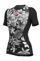 ALÉ Kurzarm Fahrrad-Shirt - SARTANA LADY  - Schwarz/Weiß
