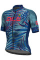 ALÉ Kurzarm Fahrradtrikot - SUNSET - Grün/Blau