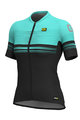 ALÉ Kurzarm Fahrradtrikot - SLIDE LADY  - Blau/Schwarz