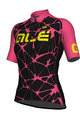 ALÉ Kurzarm Fahrradtrikot - CRACLE LADY  - Schwarz/Rosa