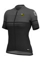 ALÉ Kurzarm Fahrradtrikot - SLIDE LADY  - Grau/Schwarz