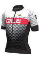 ALÉ Kurzarm Fahrradtrikot - HEXA - Weiß/Schwarz