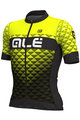 ALÉ Kurzarm Fahrradtrikot - HEXA - Schwarz/Gelb