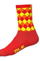 ALÉ Klassische Fahrradsocken - RUMBLES  - Orange/Gelb