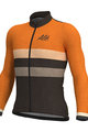 ALÉ Langarm Fahrradtrikot für den Sommer - VINTAGE SMR MERINO - Orange/Schwarz