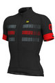 ALÉ Kurzarm Fahrradtrikot - STRADA - Rot/Schwarz