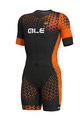 ALÉ Fahrradoverall - RUSH - Schwarz/Orange